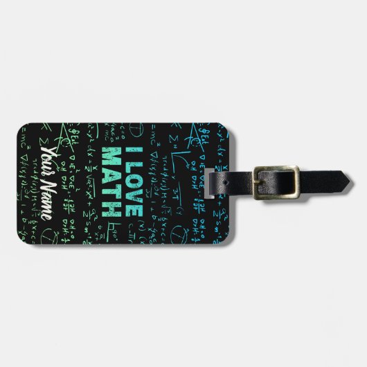 Étiquette À Bagage Professeur De Mathématiques Ou Professeur De Mathé (Devant horizontal)