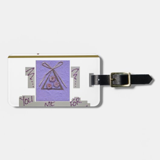 Étiquette À Bagage Professeur, vous m'apprenez à espérer pour le meil (Devant horizontal)