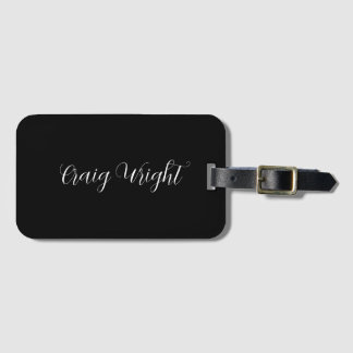 Étiquette À Bagage Professionnel Minimaliste Ajouter un nom personnal