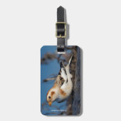 Étiquette À Bagage Profil d'un jet de neige (Devant Vertical)