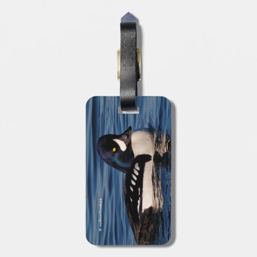 Étiquette À Bagage Profil d'un oeil d'or de Barrow (Dos Vertical)