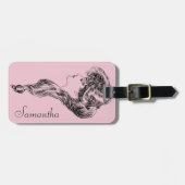 Étiquette À Bagage Profil d'une fille de Gibson, 1903 (Devant horizontal)