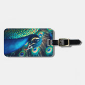 Étiquette À Bagage Profil Peacock (Devant horizontal)