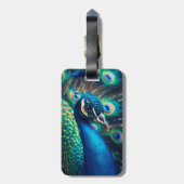 Étiquette À Bagage Profil Peacock (Dos Vertical)