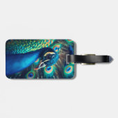 Étiquette À Bagage Profil Peacock (Dos horizontal)