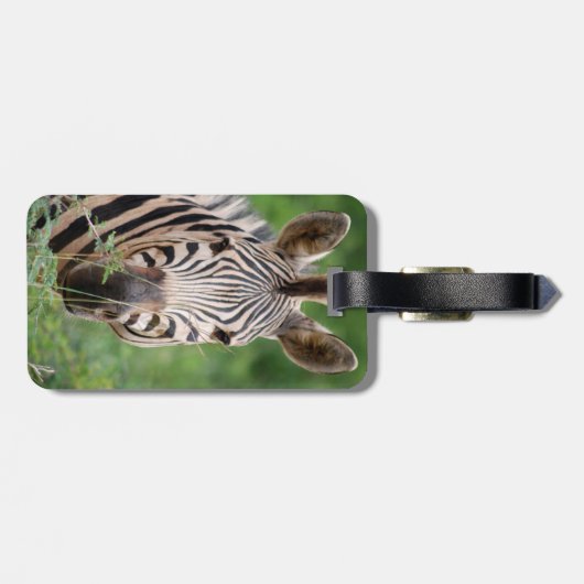 Étiquette À Bagage Profil Zebra (Dos horizontal)