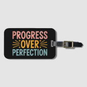 Étiquette À Bagage Progrès de l'enseignant sur la perfection Retour à (Devant Horizontal)