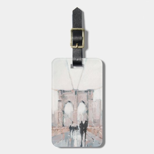 Étiquette À Bagage Promenade matinale - New York (Devant Vertical)