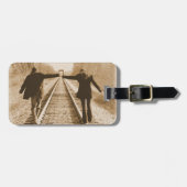 Étiquette À Bagage Promenade romantique sur l'étiquette de bagage de (Devant horizontal)