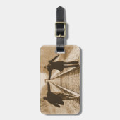 Étiquette À Bagage Promenade romantique sur l'étiquette de bagage de (Devant Vertical)