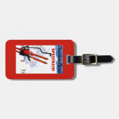 Étiquette À Bagage Promo en bois de skis de Splitkein d'insecte (Devant horizontal)