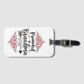 Étiquette À Bagage Promu À Grand-Mère 2025 Faire-part De Grossesse (Devant Horizontal)