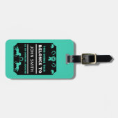 Étiquette À Bagage Propriétaire De Cabine D'Équitation (Devant horizontal)