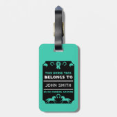 Étiquette À Bagage Propriétaire De Cabine D'Équitation (Dos Vertical)