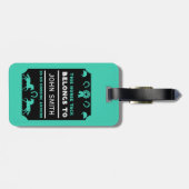 Étiquette À Bagage Propriétaire De Cabine D'Équitation (Dos horizontal)