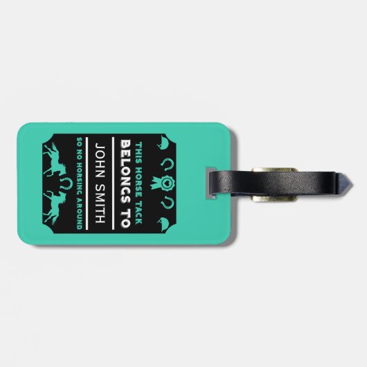 Étiquette À Bagage Propriétaire De Cabine D'Équitation (Dos horizontal)