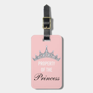 Étiquette À Bagage Propriété de la Princess Tiara Luggage Tag