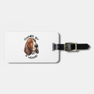 Étiquette À Bagage Propriété de quelqu'un Basset Hound