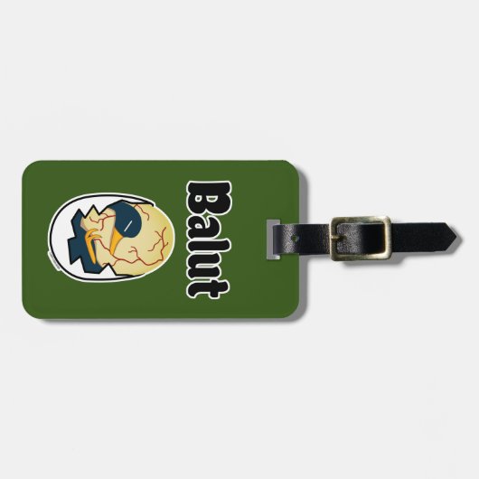 Étiquette À Bagage Protéine d'oeuf d'un embryon de canard de chauve-s (Devant horizontal)