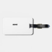 Étiquette À Bagage Prov. 27:17 Iron Sharpens Iron Grunge Version (Dos horizontal)