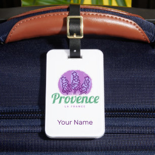 Étiquette À Bagage Provence Rétro Lavande Côte d'Azur France