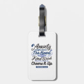 Étiquette À Bagage Proverbs 12:25 Bible Verse – Kind Word Art (Dos Vertical)