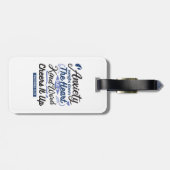 Étiquette À Bagage Proverbs 12:25 Bible Verse – Kind Word Art (Dos horizontal)