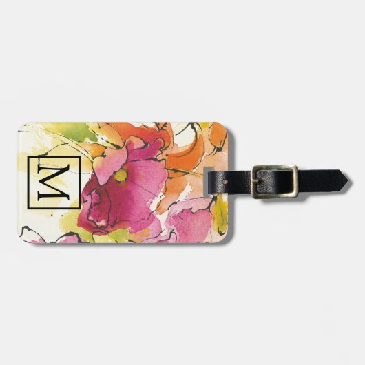 Étiquette À Bagage Prune de Pattys (Devant horizontal)