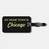 ÉTIQUETTE À BAGAGE PS D'HORIZON DE CHICAGO, L'ILLINOIS - (Dos horizontal)