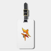 Étiquette À Bagage Ptérodactyle de bande dessinée (Devant Vertical)