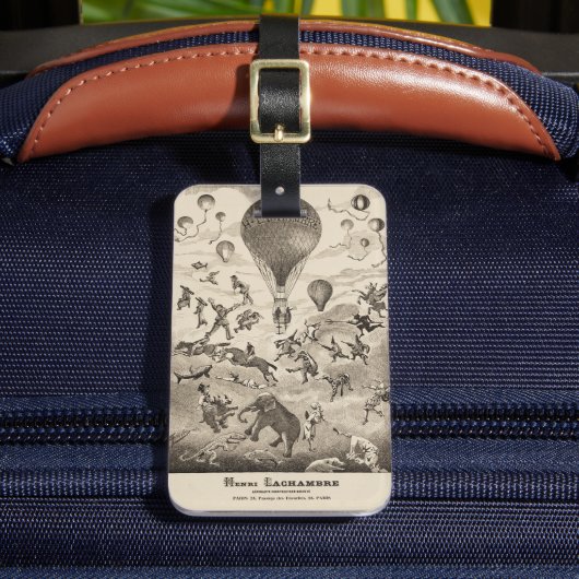 Étiquette À Bagage Publicité Française Pour Le Fabricant De Ballons (Insitu Rectoal 2)