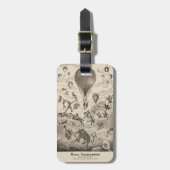 Étiquette À Bagage Publicité Française Pour Le Fabricant De Ballons (Devant Vertical)