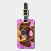 Étiquette À Bagage Puggle mignon (Devant Vertical)