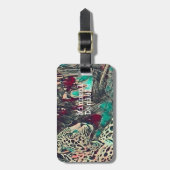 Étiquette À Bagage Puissant Monogramme Jaguar (Devant Vertical)