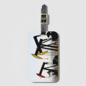 Étiquette À Bagage Pumpjacks en Californie du Taft (Devant Vertical)