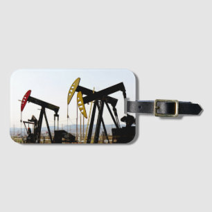Étiquette À Bagage Pumpjacks en Californie du Taft