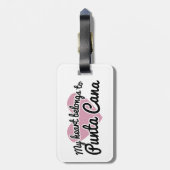 Étiquette À Bagage Punta Cana Heart (Dos Vertical)