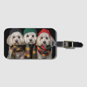 Étiquette À Bagage Pups de vacances