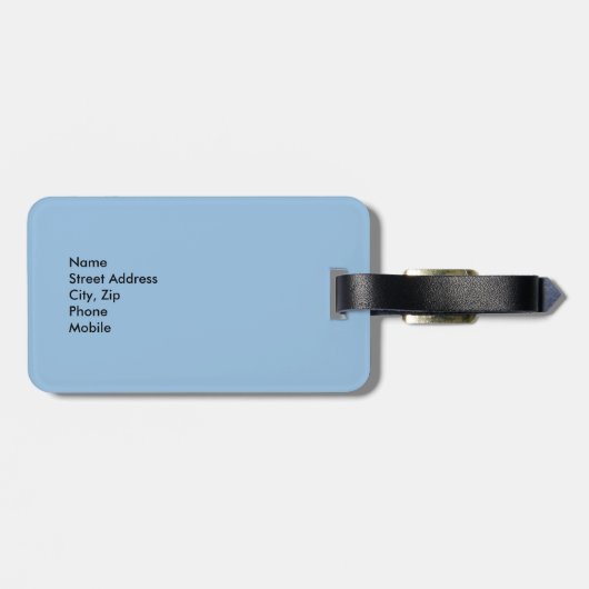 Étiquette À Bagage Pura Vida (Dos horizontal)