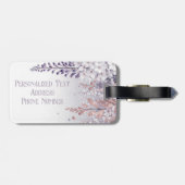 Étiquette À Bagage Purple Mystical Wisteria Drift (Dos horizontal)