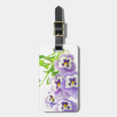 Étiquette À Bagage purple pansy (Devant Vertical)