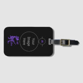 Étiquette À Bagage Purple Trex le Boss Dino (Devant Horizontal)