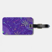 Étiquette À Bagage Purple Twilight Party (Dos horizontal)