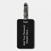 Étiquette À Bagage Purple Wild Flower cd ltcna (Dos Vertical)