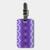 Étiquette À Bagage Purples Ikat (Devant Vertical)