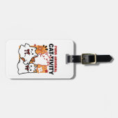 Étiquette À Bagage Purr-anormal Cat Cat mignonne Halloween Conception (Devant horizontal)