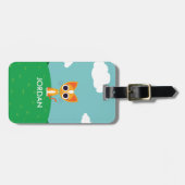 Étiquette À Bagage Purrl le chat (Devant horizontal)