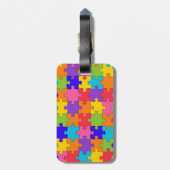 Étiquette À Bagage Puzzle Puzzle Puzzle Puzzle (Dos Vertical)