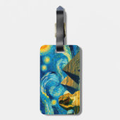 Étiquette À Bagage Pyramides nocturnes étoilées Sphinx Egypte (Dos Vertical)