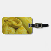 Étiquette À Bagage Python birman jaune (Devant horizontal)